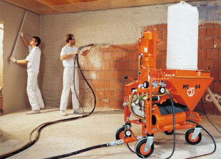 Unutarnje strojno žbukanje zidova